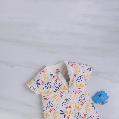 Doodle Day Zip-Up Romper