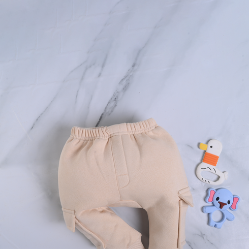 2-Pack Cargo Fleece Pajama (Off White & Camel)