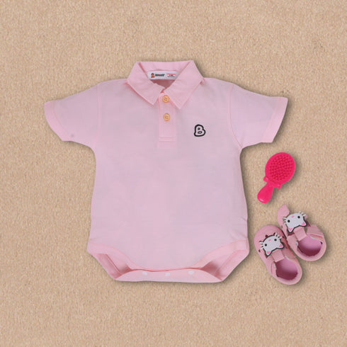 Pink Polo Bodysuit