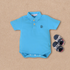 Turquoise Polo Bodysuit