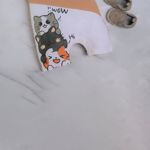 Meow World Cut & Sew Polo Romper