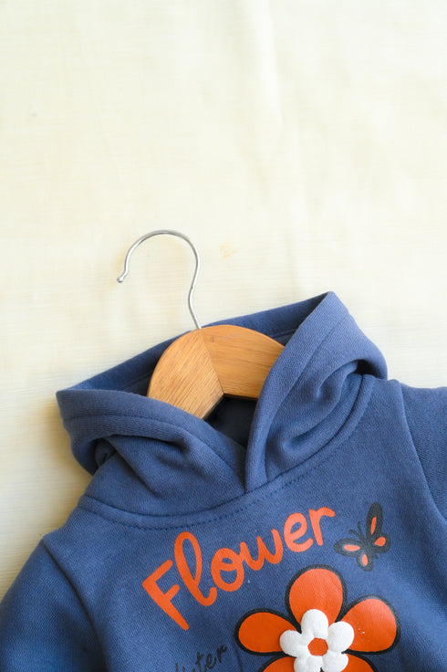 Little Blossom Fleece Hooded Set