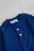 Ribbed Henley Sleepsuit (Blue)