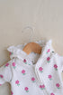 Tiny Florals Frilled Fleece Hooded Sleepsuit