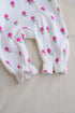 Tiny Florals Frilled Fleece Hooded Sleepsuit