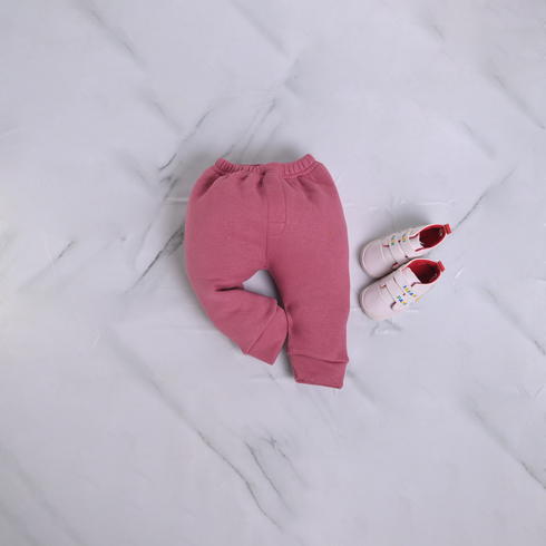 Purple Fleece Quarter Zipper Set