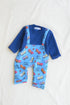 Little Skater Dungaree Fleece Sleepsuit