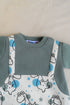 Cosmic Dino Dungaree Fleece Sleepsuit