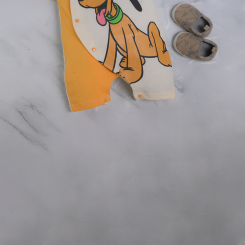 Pluto Printed Raglan Sleeve Romper