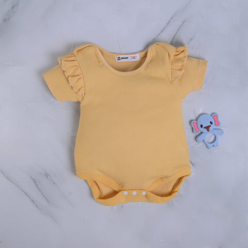 Yellow Frilled Bodysuit