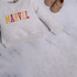 Marvel Embroidered Oatmeal Fleece Sweatshirt