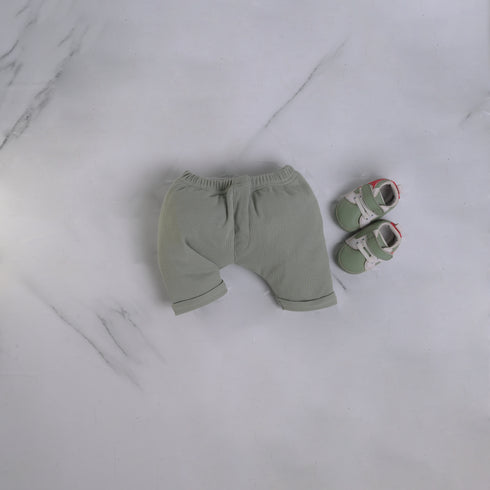Mid Green Henley Bodysuit Set