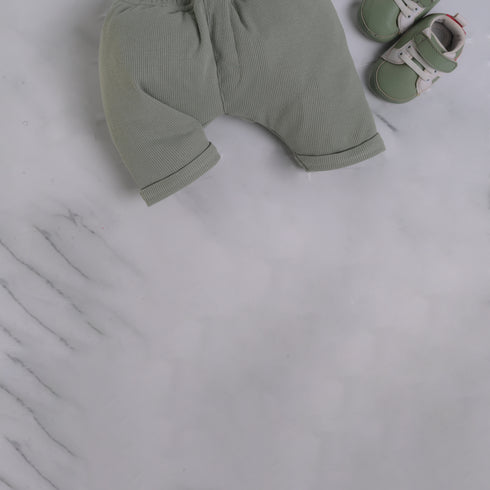 Mid Green Henley Bodysuit Set