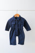 Non-Denim Baby Jumpsuit (Navy)