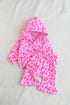 Pink Bow Fleece Hooded Set