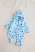 Ocean Themed Fleece Hooded Sleepsuit