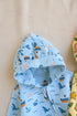 Ocean Themed Fleece Hooded Sleepsuit