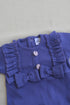 Purple Ruffle Bow Ribbed Sleepsuit