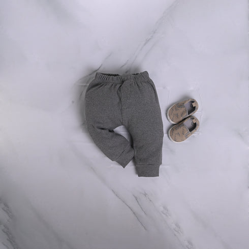 Ribbed High Neck Set (Smoky Grey)