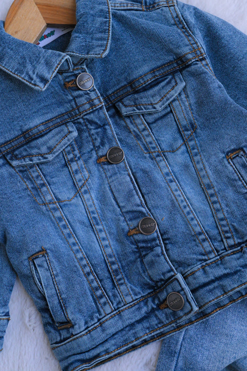 Denim Jacket Set (Light Blue)