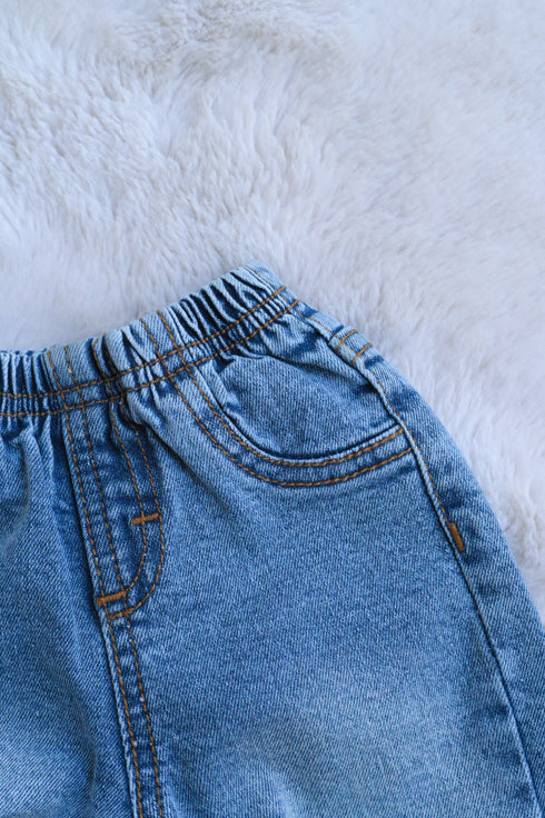 Denim Jacket Set (Light Blue)