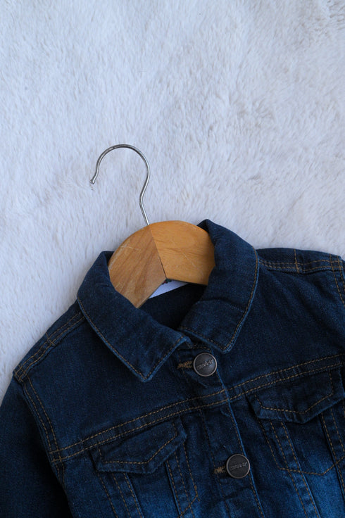 Denim Jacket Set (Dark Blue)