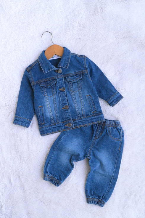 Denim Jacket Set (Medium Blue)