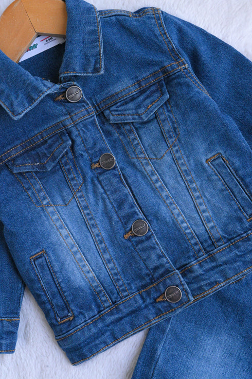 Denim Jacket Set (Medium Blue)