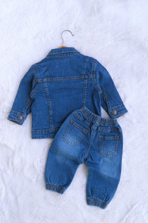 Denim Jacket Set (Medium Blue)