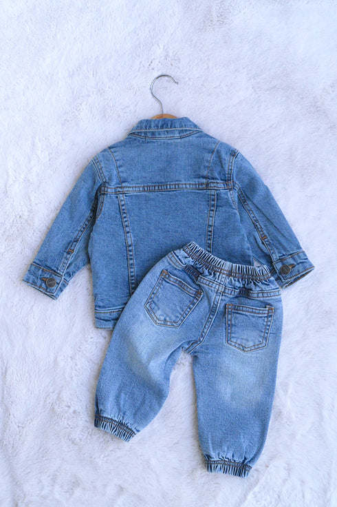 Denim Jacket Set (Light Blue)
