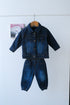 Denim Jacket Set (Dark Blue)