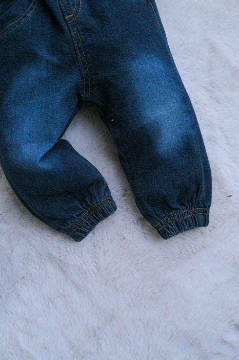 Denim Jacket Set (Dark Blue)