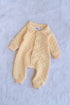 Lemon Jacquard Knit Button-Up Sleepsuit