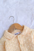 Lemon Jacquard Knit Button-Up Sleepsuit