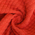 Orange Jacquard Knit Button-Up Sleepsuit