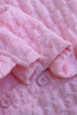 L-Pink Hooded Jacquard Knit Sleepsuit