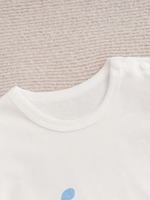 Little Elephant Printed Buttoned Romper