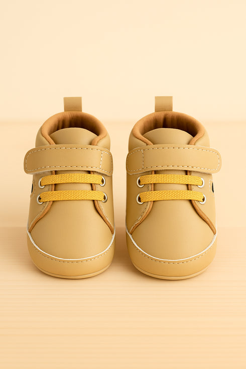 Brown Baby Sneaker with Velcro Strap