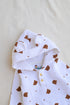Bear Printed Fleece Hooded Sleepsuit