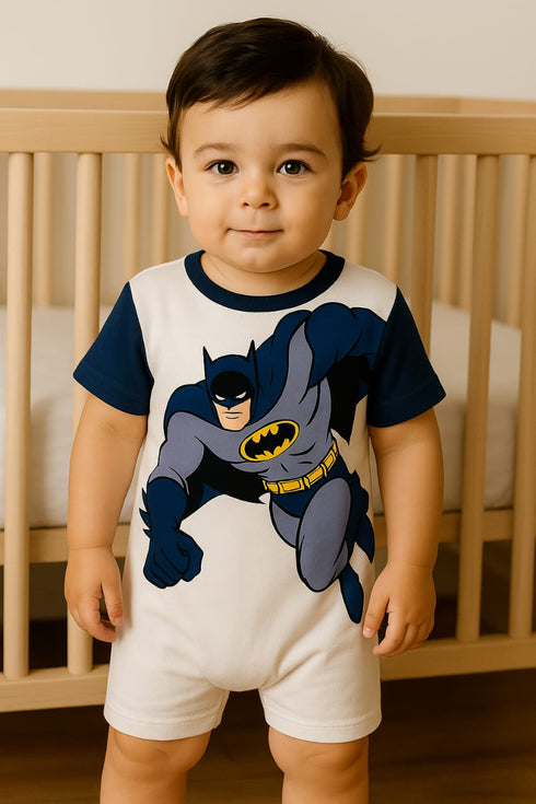Batman Buttoned Romper