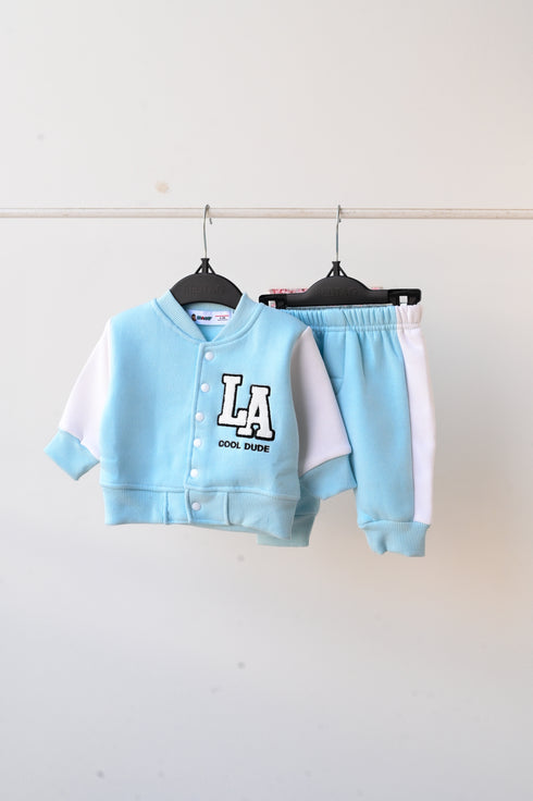 Cool Dude Fleece Varsity Jacket Set