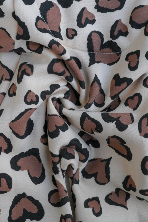 Leopard Love Fleece Hooded Sleepsuit