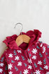 Floral Frost Frilled Fleece Hooded Sleepsuit