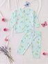 Little Ocean Full Sleeve Night Suit (Light Sea Green)