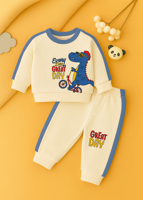 Great Day Panelled Fleece Sweatshirt Set