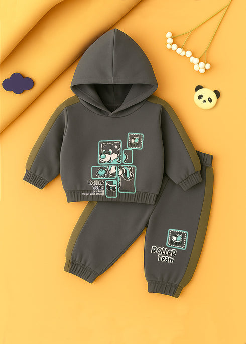 Roller Team Printed Fleece Hooded Set