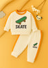 Skateboard Panelled Fleece Sweatshirt Set
