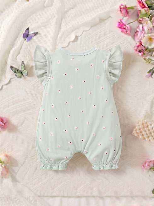 Daisy Dream Front Open Frill Romper