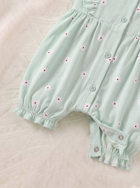 Daisy Dream Front Open Frill Romper