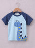 Playful Dino Raglan Interlock Short Set